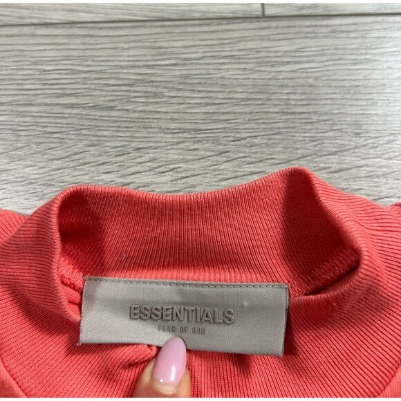 FEAR OF GOD ESSENTIALS KIDS Logo-Flocked Cotton-Jersey Long Sleeve T-Shirt - Picture 5 of 11